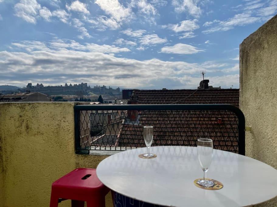 Duplex 70M2 - Vue Cite Medievale - Parking Gratuit Carcassonne Exterior foto
